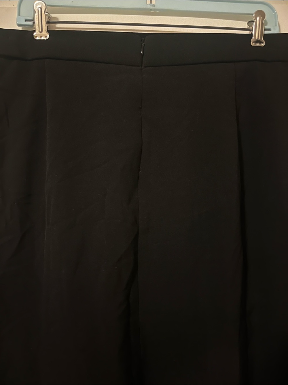 COURTENAY Women’s Black Ruffle Hem Skirt Size 16W Zip Back - Picture 4 of 7